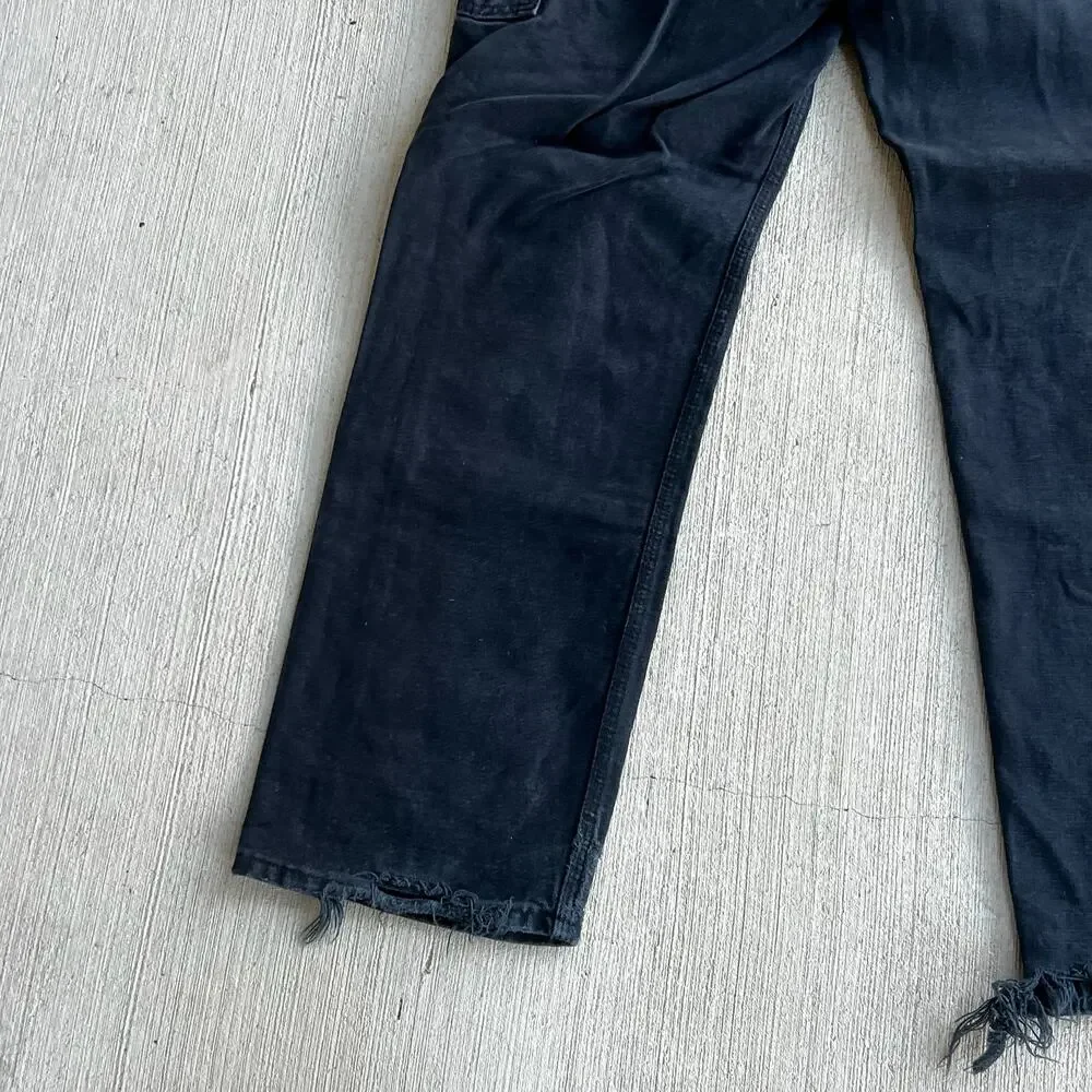 Carhartt faded black double knee work wear carpenter pants